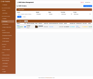 B2B orders management leather business - Zubair Ray