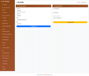 Profile management built with Core PHP - Zubair Ray