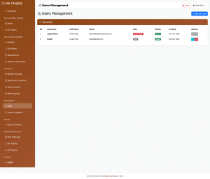 Leather Business Management System built with Core PHP - Zubair Ray